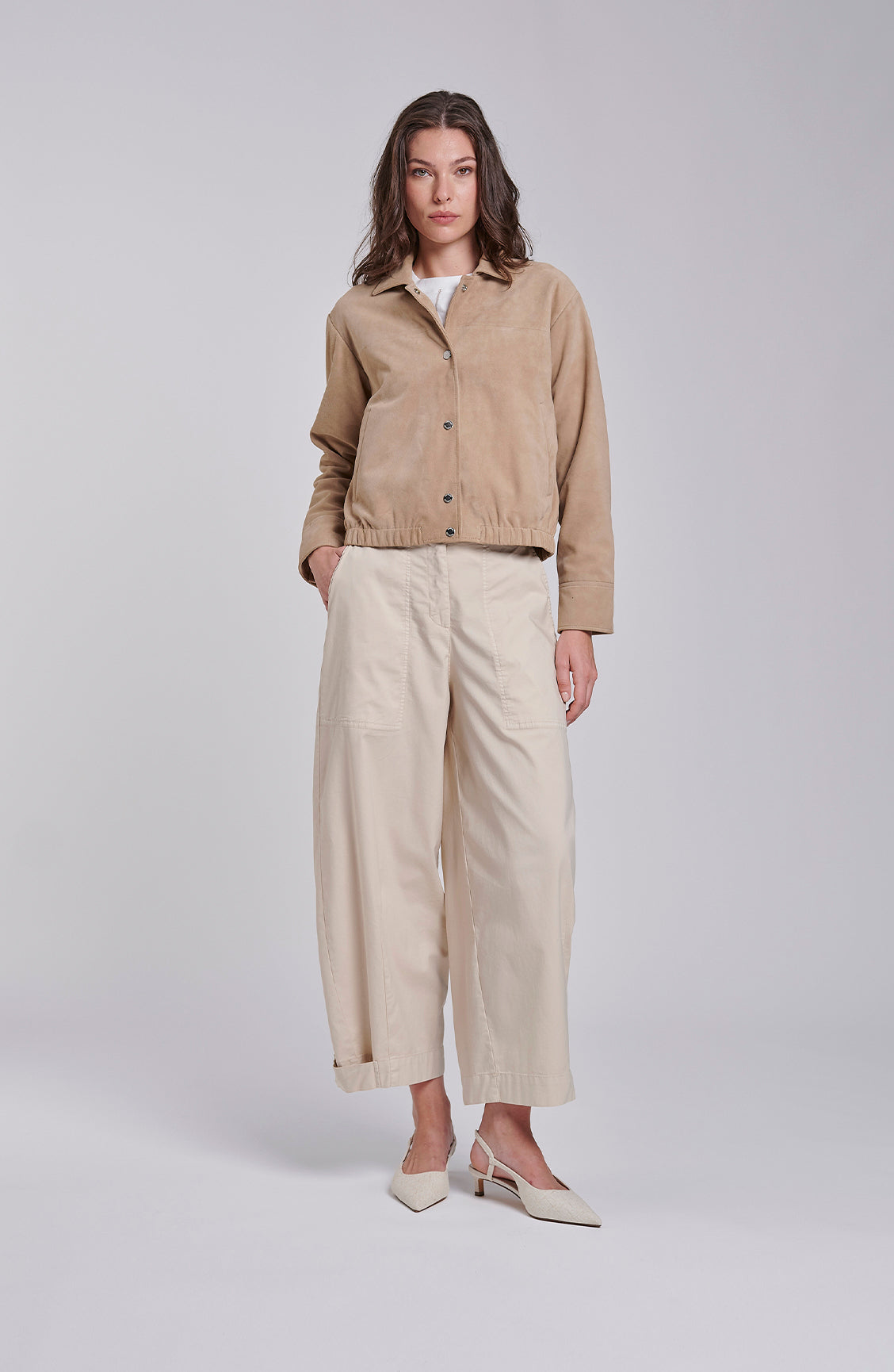 giacche in pelle scamosciata da donna