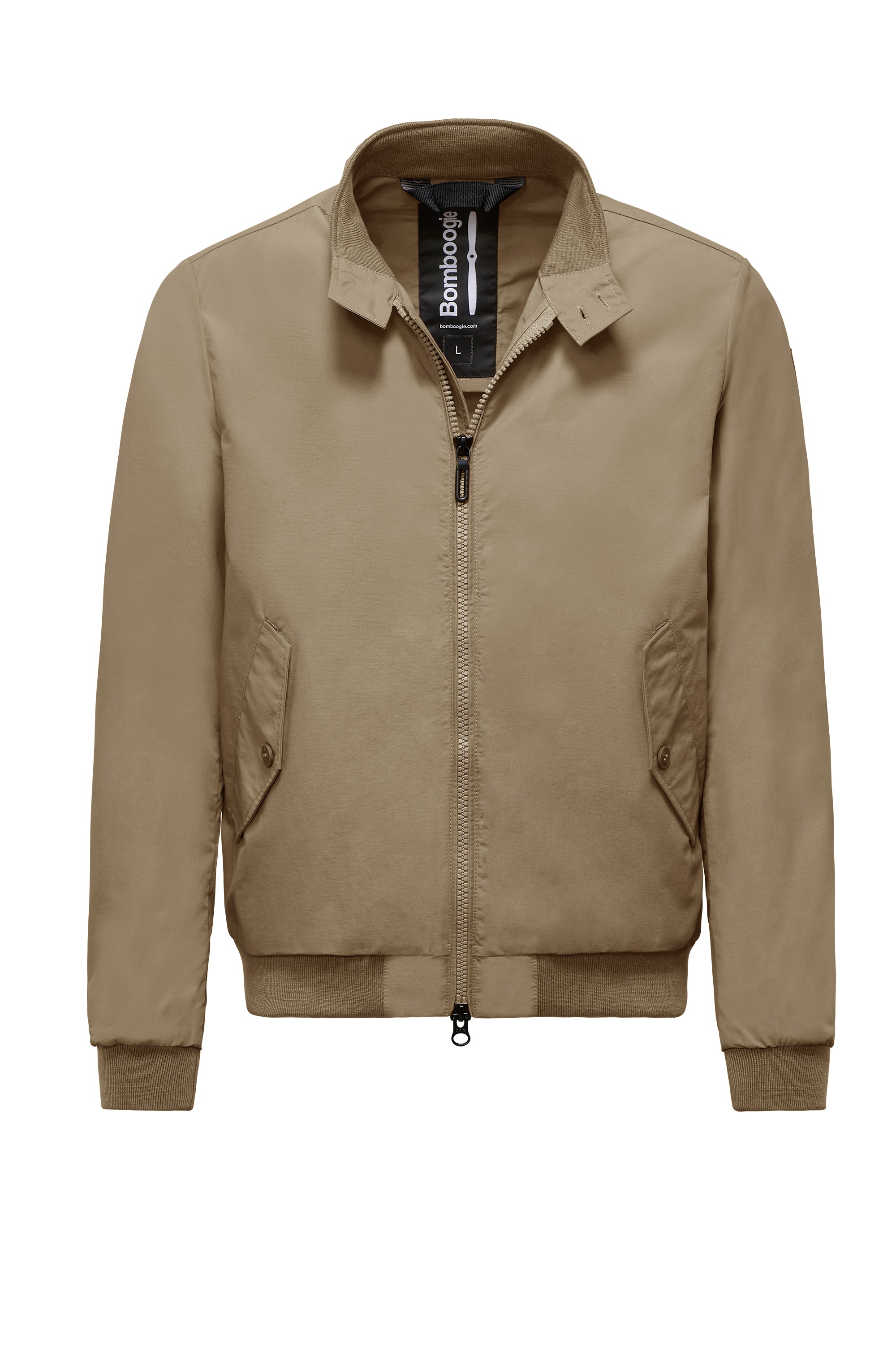 Unlined Bomber Jacket with High Neck Bomboogie