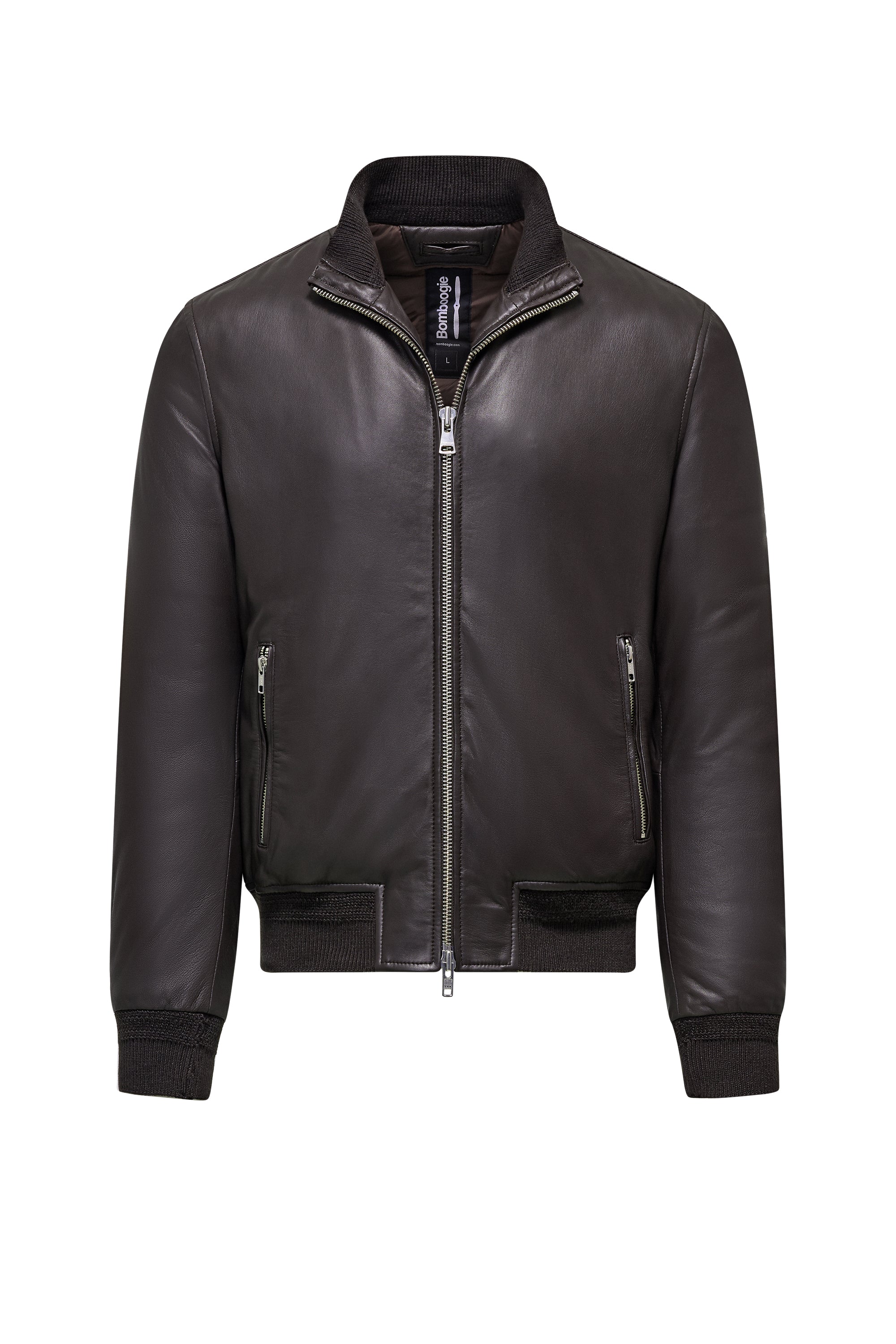 Genuine Leather Jacket with Light Padding