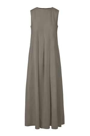 Pleated lyocell dress