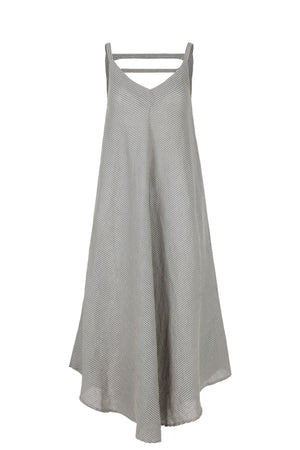 Striped linen dress