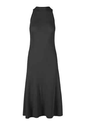 Ribbed midi dress in viscose blend