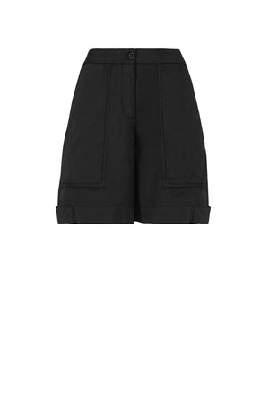 Shorts regular fit in twill di cotone e nylon