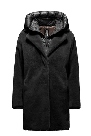 Odessa Overcoat - Cappotto lungo in ecopelliccia effetto lapin