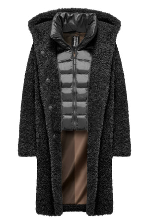 Long Faux Shearling Coat