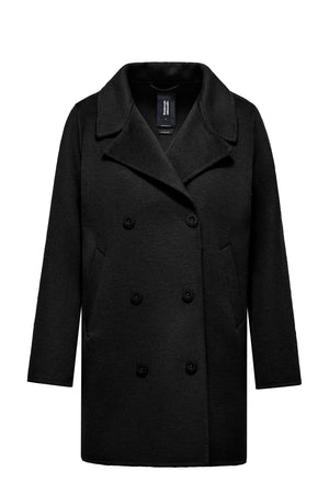 Cappotto da donna doppiopetto in lana double face