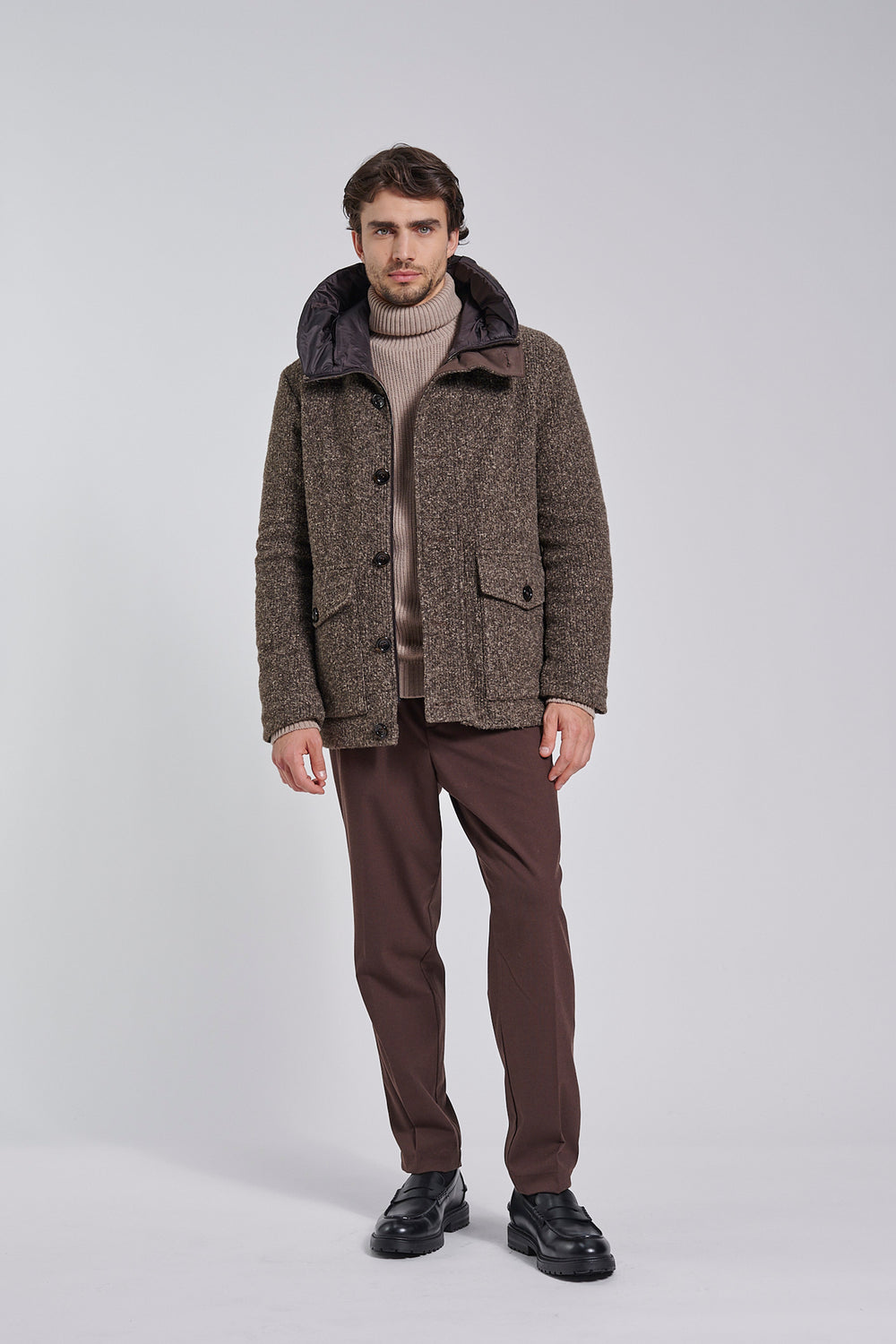 Translation missing: fr.short-coat-with-hood-in-ribbed-knit-gm9814twbac
