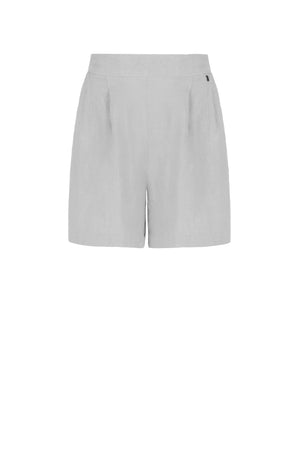 Wide-fit linen shorts
