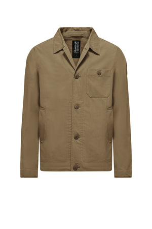 Giacca in cotone/nylon con bottoni