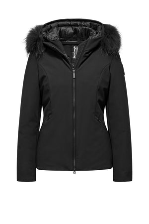 Giacca slim imbottita con pelliccia staccabile