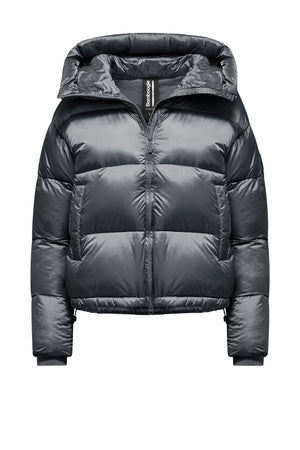 Riga jacket - Piumino corto in nylon lucido