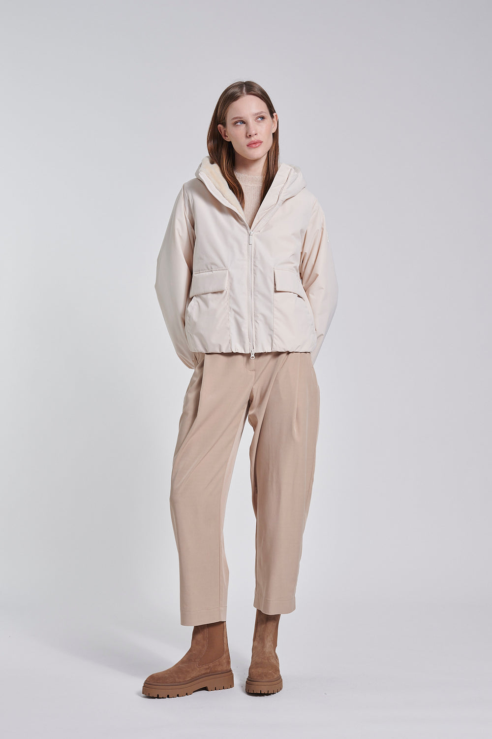 Translation missing: fr.munich-jacket-short-jacket-in-recycled-fabric-with-hood-jw9718ttprc