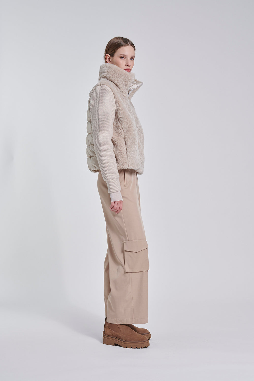Translation missing: fr.tri-material-jacket-with-faux-fur-jw9854tdksh