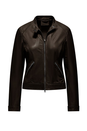 Lambskin leather jacket