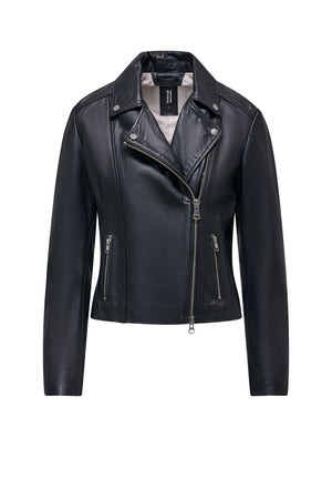 Tiss Biker Jacket - Women's short biker jacket in genuine leather