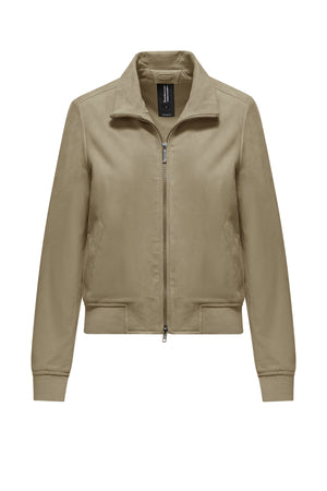 Suede leather jacket