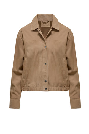 Suede leather jacket