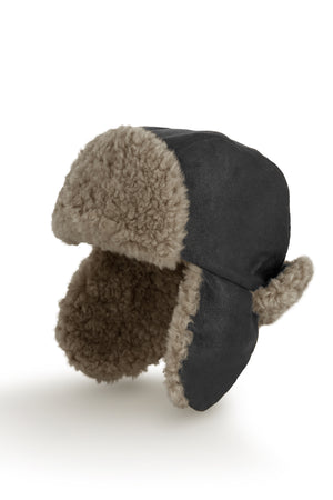Cappello aviatore effetto shearling