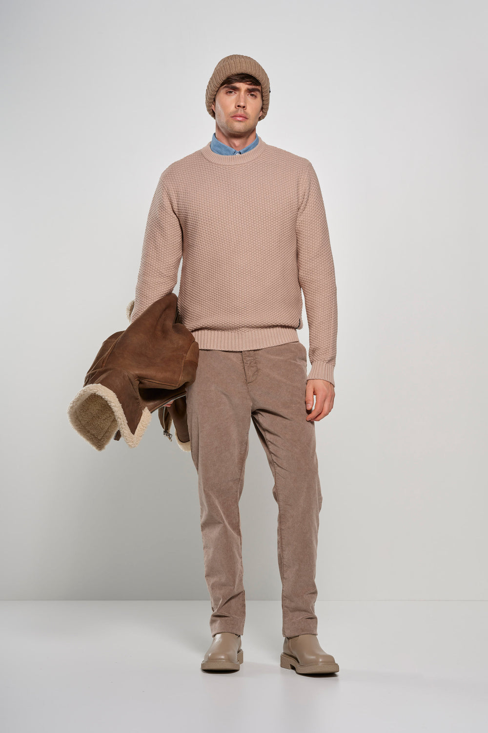 Translation missing: it.maglione-girocollo-in-misto-cotone-punto-basket-mm7719tknb5