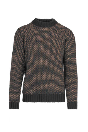 Maglione girocollo in misto lana