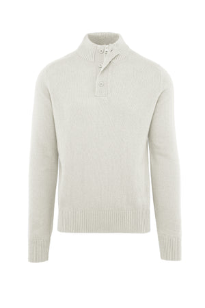 Maglione con collo alto in lana