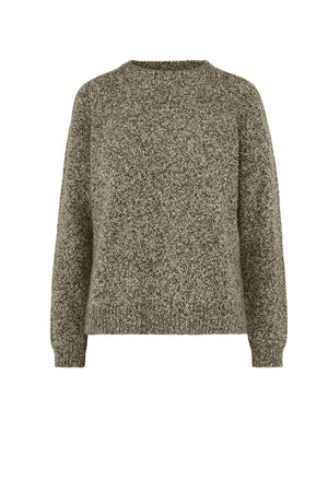 Maglia girocollo in misto lana
