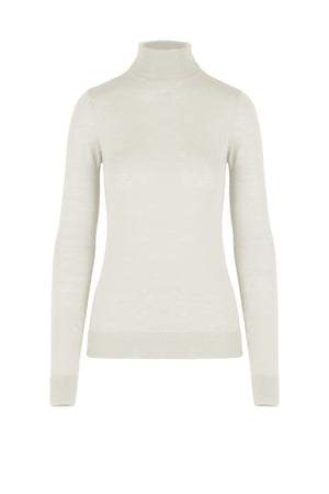 Slim turtleneck in merino wool blend