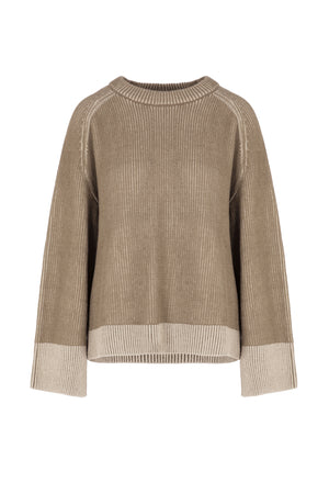 Soft touch ribbed sweater