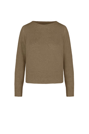 Jumper in linen blend yarn