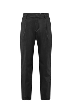 Slim fit chino pants in stretch flannel