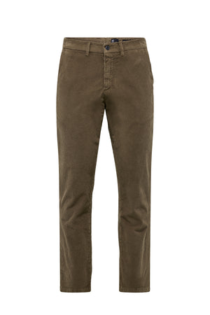 Regular fit stretch corduroy chino pants