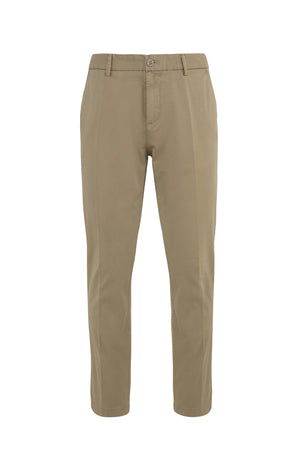 Slim fit chino trousers in stretch cotton