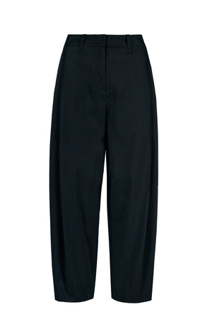Balloon fit trousers in stretch cotton