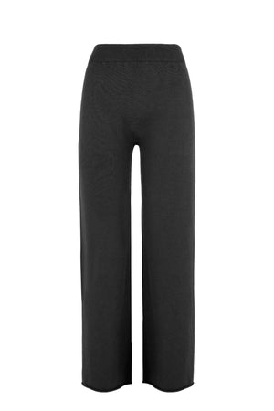 Seamless straight-leg knit pants