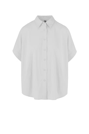 Camicia over in raso di cotone