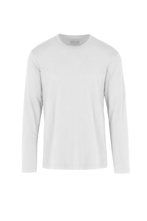 Maglia girocollo in cotone a manica lunga