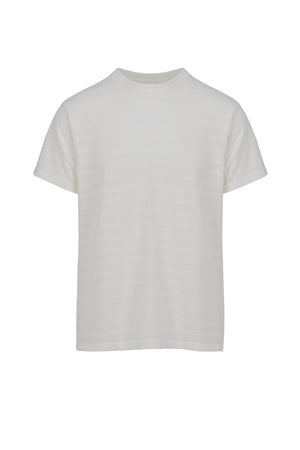 T-shirt regular fit in tessuto jacquard