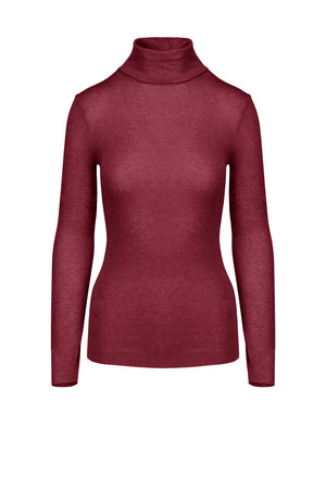 Dolcevita slim fit in jersey misto lana